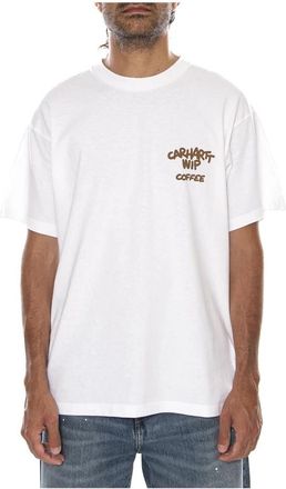 Carhartt Work in Progress S/S Coffee Break T-Shirt - Heren - T-shirts - Wit - L - Katoen - Tops