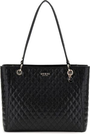 Guess Adi Small Satchel - Dames - Shoppers - Zwart - ONE Size - Tassen