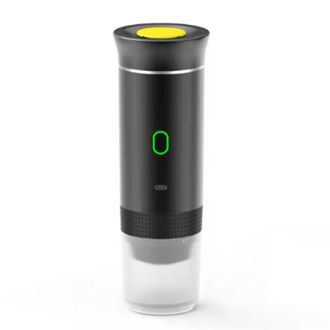 OEM Mini Cafetera El&eacute;ctrica Port&aacute;til Inal&aacute;mbrica Para Coche, Camping, Hogar, Viajes, Cafetera De C&aacute;psulas, Color Negro