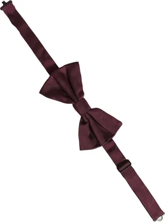 Dolce & Gabbana Silk Pre-Tied Bow Tie - Burgundy