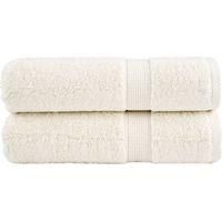 OEM Toallas De Ba&ntilde;o Premium Solund, Juego De 2, Blanco Crema, 70 X 140 Cm, 600 G/m&sup2; - Crezuo