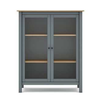 Calicosy Misti 2-Door Display Cabinet W90 X H110 Cm in Green