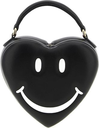Moschino Black Heart Love Me Crossbody Bag