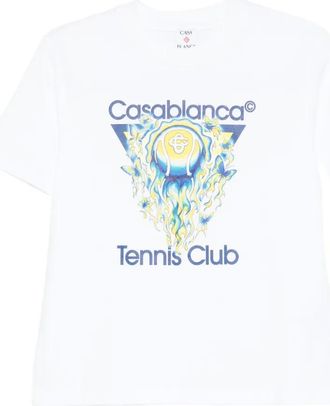 Casablanca Casablanca katoenen T-shirt - Wit