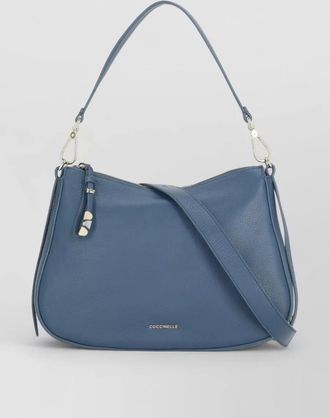 Coccinelle leather shoulder bag removable handle strap