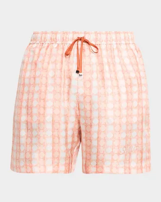 Amiri Men & apos;s Silk MA Quad Bowling Shorts