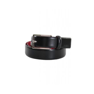 HUGO BOSS Accessoires, unisex, Zwart, 105 CM, Leer, Gavrilo Leren Riem