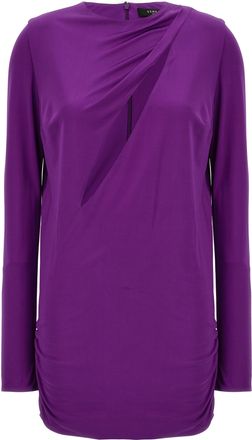 Versace Purple Viscose Short Womens Dress