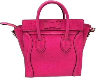 Celine Pre-owned Vintage Handbag - Dames - Vintage Handtas - Roze - ONE Size - Leer - Vintage