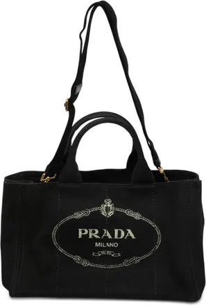 Prada Pre-owned Prada Canvas Canapa Logo Tote Ladies 3Z52836BUKE59XT7