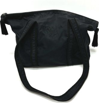 Prada Black Nylon Handbag Shoulder Bag Tote Bag (Pre-Owned)