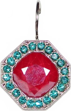 Mariana Womens Rainbow Sherbert Earrings In Blue / Orange