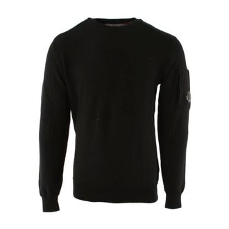 C.P. Company Black Cotton Jumper - male - C.P. Company - Sweatshirts - Black - 2XL - Sweatshirts & Hoodies