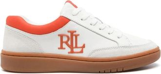 Ralph Lauren Hailey 6 Sneakers - Dames - Sneakers - Wit - 39 EU - Leer - Schoenen