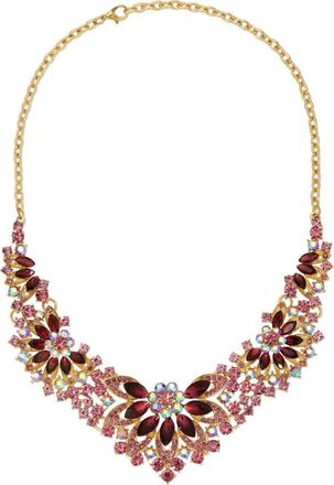 Eye Candy Los Angeles Marsha Cubic Zirconia Statement Necklace in Gold at Nordstrom Rack