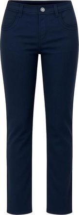 2-Biz Slim-fit Broeken - Dames - Slim Fit Broeken - Blauw - 3XL - Leer - Broeken