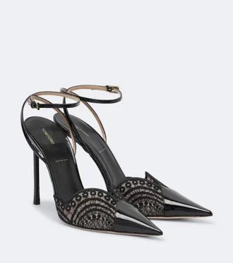 Tom Ford Lace and patent leather pumps