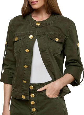 L'agence Anouk Denim Jacket In Picholine