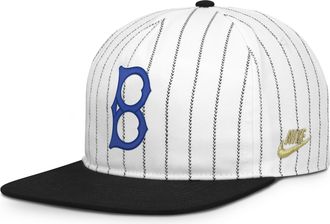 Nike Brooklyn Dodgers Pro Nike Mens MLB Adjustable Hat in White | NB57064NKB-JFJ