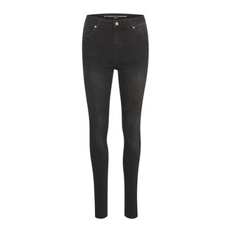 MY ESSENTIAL WARDROBE The Nora High 100 Slim Y - Dames - Jeans - Zwart - Maat: W27 L32 Katoen