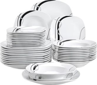 OEM Juego De Vajilla De Porcelana De 36 Piezas, Dise&ntilde;o Moderno