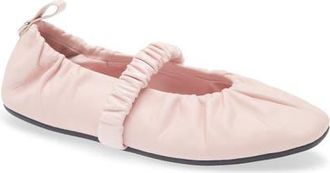 Rag & Bone Spire Ruched Mary Jane Flat in Blush at Nordstrom, Size 7.5Us