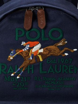 Polo Ralph Lauren Rucks&auml;cke - Classic Cotton Backpack With Embroidered Detail - Gr. unisize - in Blau - f&uuml;r Damen