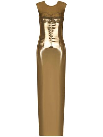 Dolce & Gabbana Jurk met metallic-effect - Goud