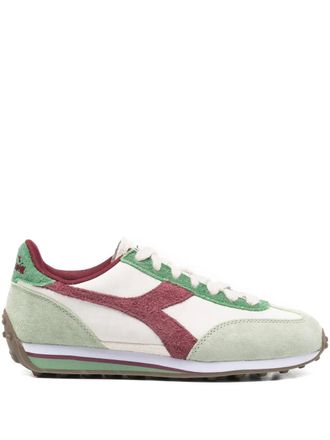 Diadora Rally suede panelled sneakers - Groen