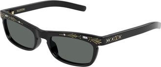 Valentino Sunglasses, female, Black, Size: 52 MM La Coureuse Sunglasses