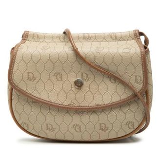 Dior Pre-owned Canvas Crossbody Bag - Dames - Pre-owned - Beige - Maat: ONE Size