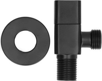 No Brand V&aacute;lvula De Control De Caudal De Agua Para Ducha Y Ba&ntilde;o En Color Negro - Grifo Mezclador Angular G1/2 Para Inodoro - Accesorio Para Lavabo Con V&aacute;lvula 