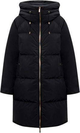 Moorer Stijlvolle Jas - Dames - Parka Jassen - Zwart - XS - Polyester - Jassen