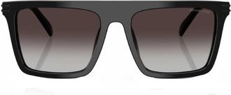 Michael Kors Edgewater Grey Gradient Browline Mens Sunglasses MK2249U 30058G 55