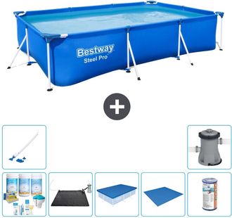 Bestway Piscina Bestway Steel Pro Rectangular - 300x201x66 Cm - 7-piezas S22259