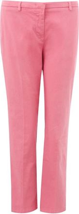 Lardini Roze Katoenen Chino Broek - Dames - Slim Fit Broeken - Roze - M - Katoen - Broeken