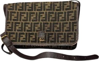 Fendi Pre-owned Vintage leren crossbodytas - Dames - Vintage Schoudertas - Bruin - ONE Size - Leer - Vintage