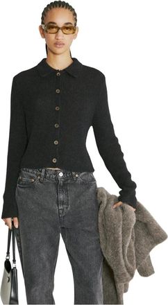 Our Legacy Truien & Vesten, Dames, Zwart, S, Wol, Wolmix Gebreide Vest
