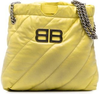 Balenciaga Yellow Leather Shoulder Bag Tote Bag (Pre-Owned)