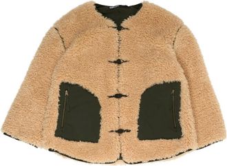 Bimba & Lola Button-up jack met contrasterende zak - Beige