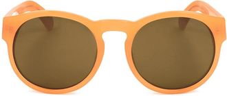 Linda Farrow DRIES VAN NOTEN DVN23 C9 Mens Sunglasses Orange Size 53