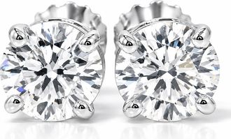 Pompeii3 1/2Ct TW Diamond Studs in 14k White or Yellow Gold Lab Grown