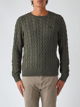 Polo Ralph Lauren Maglia girocollo in cotone con logo Pony ricamato