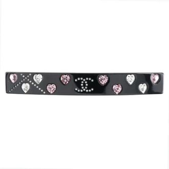 Chanel Pre-owned Vintage Haarspeld - Dames - Pre-owned - Zwart - Maat: ONE Size