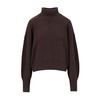 Isabel Marant Jersey de cuello alto Nasha - Knitwear - Mujer - Marr&oacute;n - 2XS