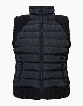 DKNY Womens Horizontal Q Gilet - Horizontal Q Jacket - Black - Size: 18/16