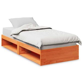 Berkfield Home Day Bed without Mattress Wax Brown 90x190 cm Solid Wood Pine
