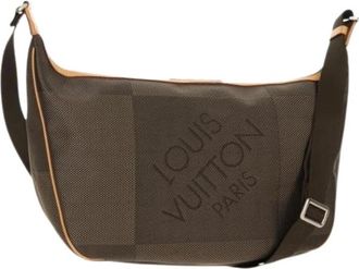 Louis Vuitton Pre-owned Damier Geant Canvas Schoudertas - Dames - Vintage Schoudertas - Bruin - ONE Size - Leer - Vintage