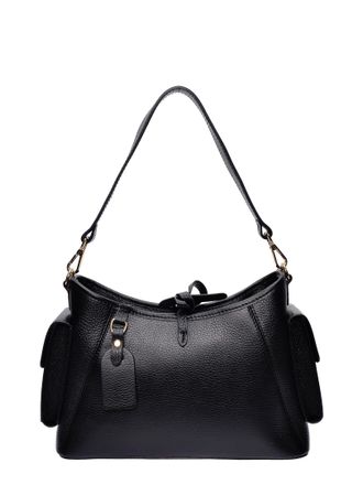 Anna Luchini Zwart Rundleer Tas