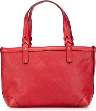 Gucci Pre-owned Tote Bags, female, Red, Size: ONE SIZE Pre-owned Shopping Tote Bag